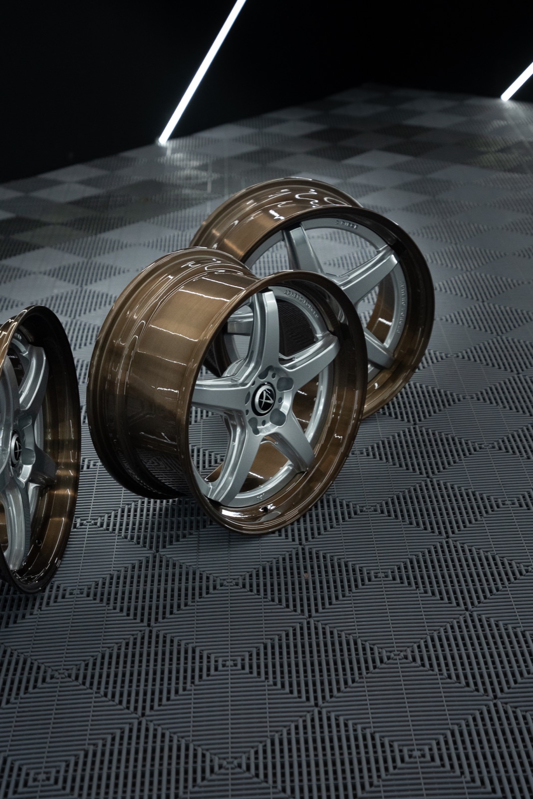 Aphero Forged JD1 wheels — studio product photography, photo 3