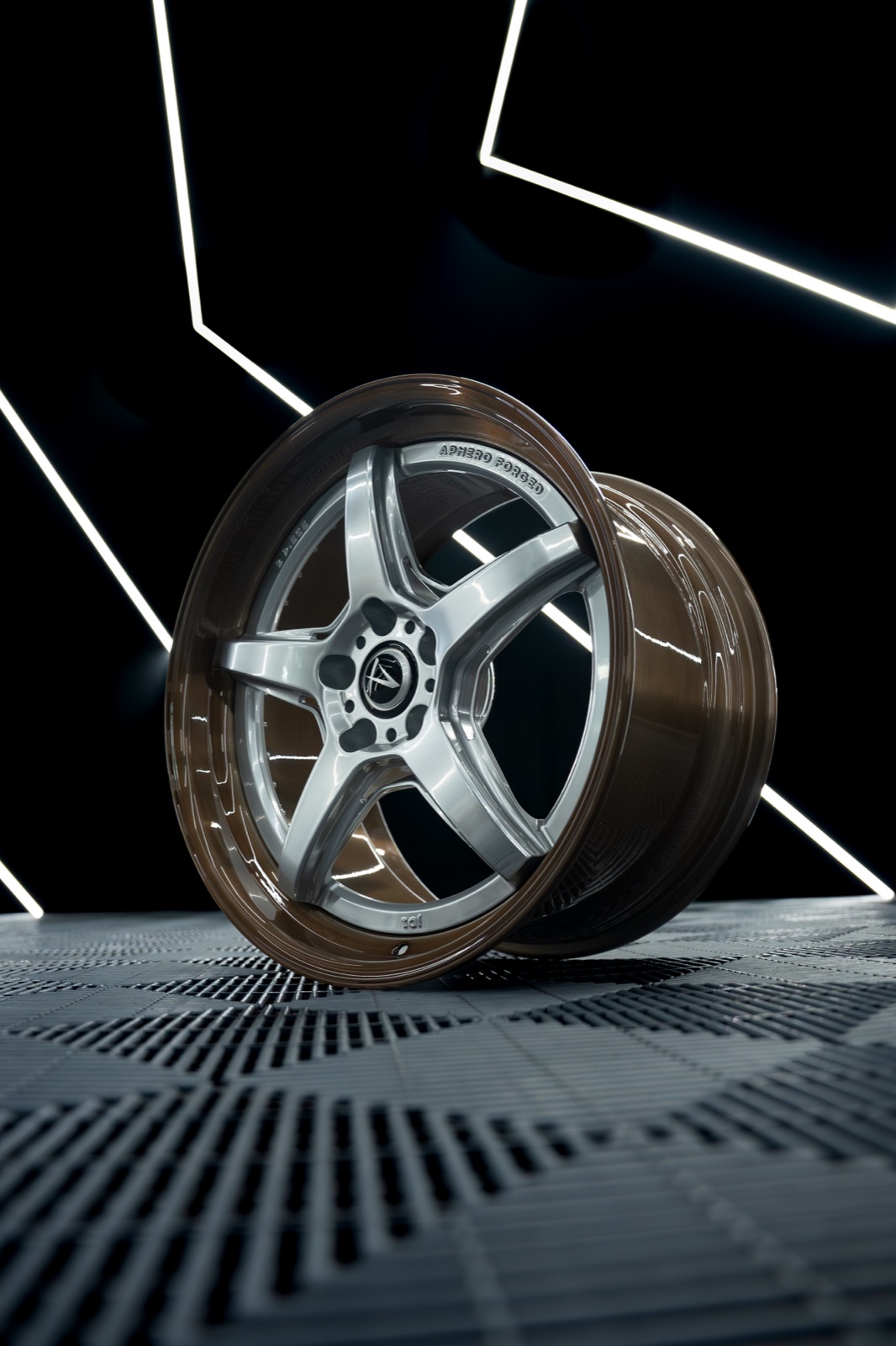Aphero Forged JD1 wheels — studio product photography, photo 9
