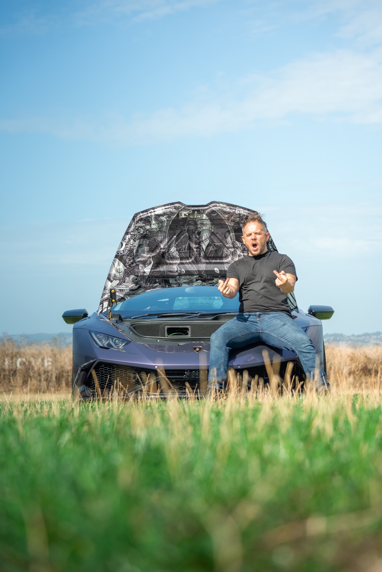 Corey England with his twin-turbo Lamborghini Huracán