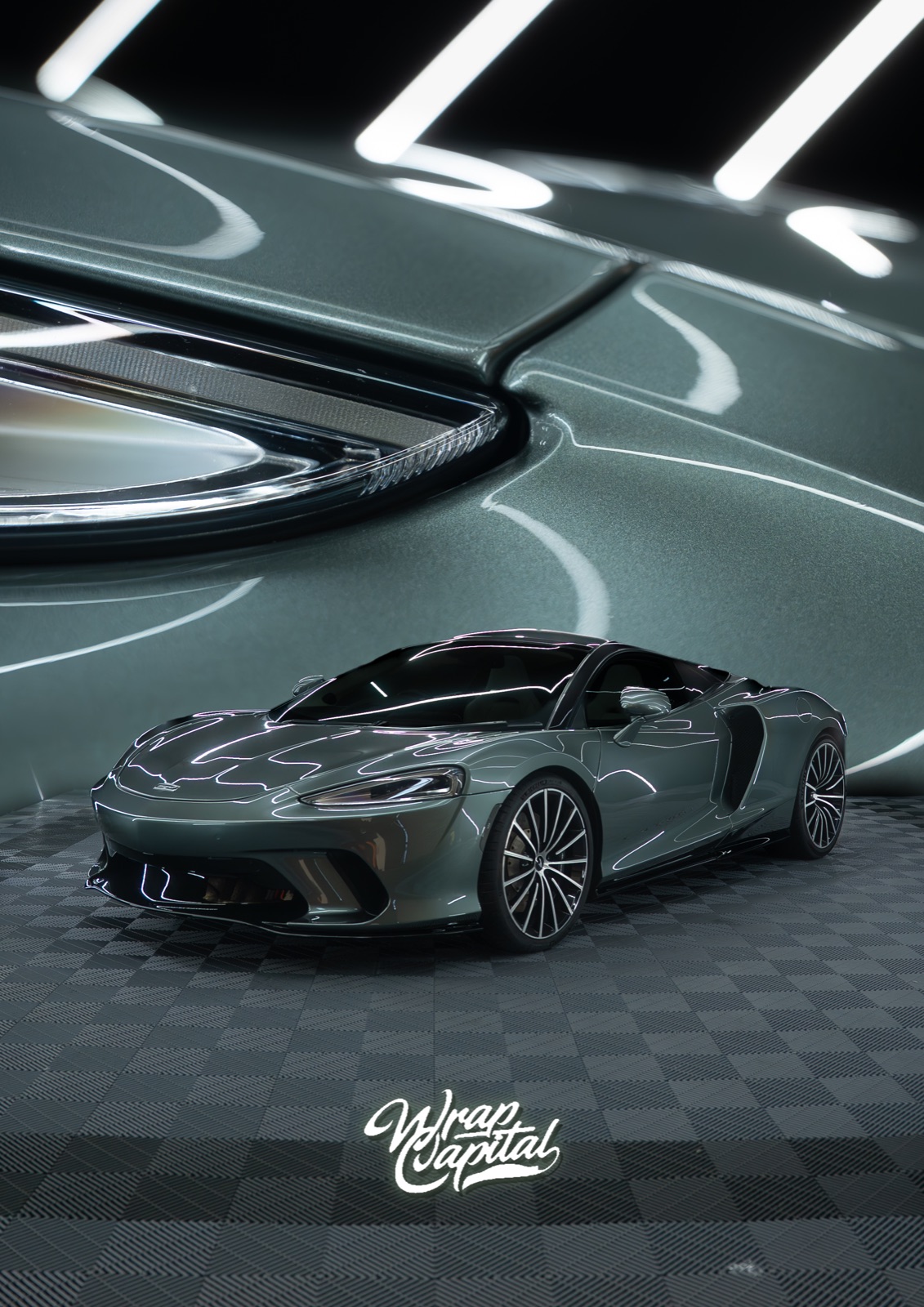 McLaren GT PPF artwork