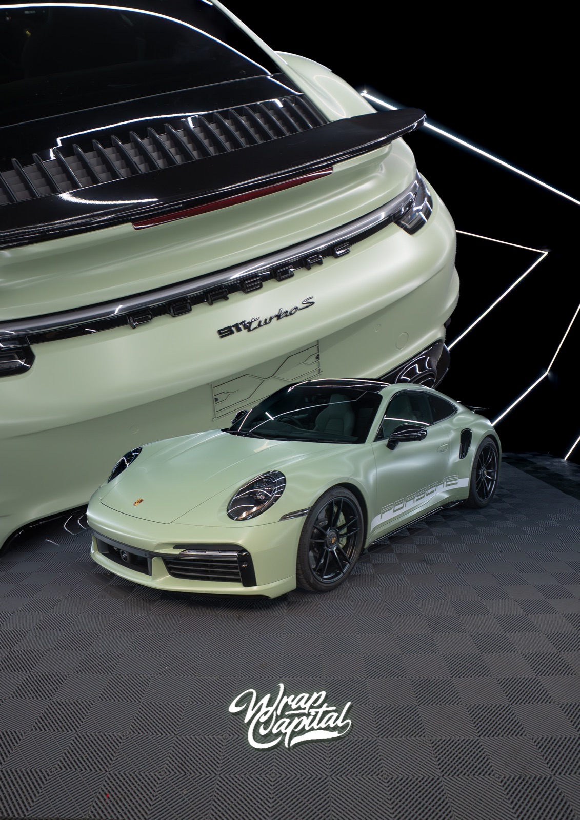 Porsche Turbo S wrap artwork