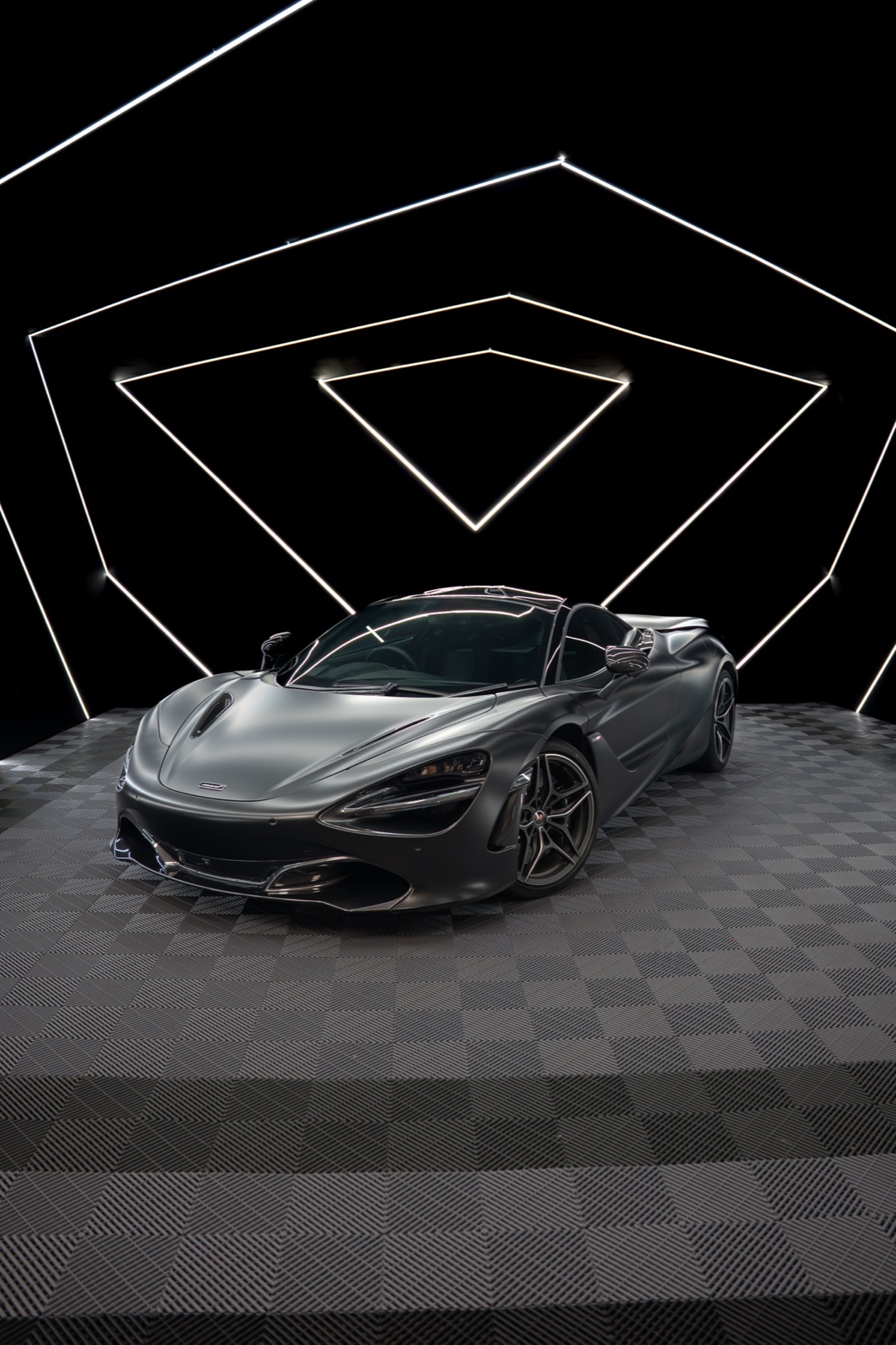 Satin black McLaren 720S