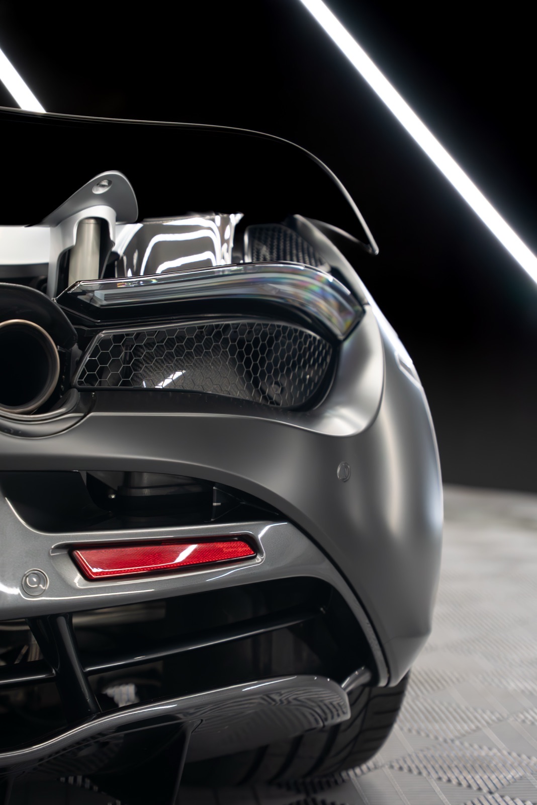 Satin black McLaren 720S