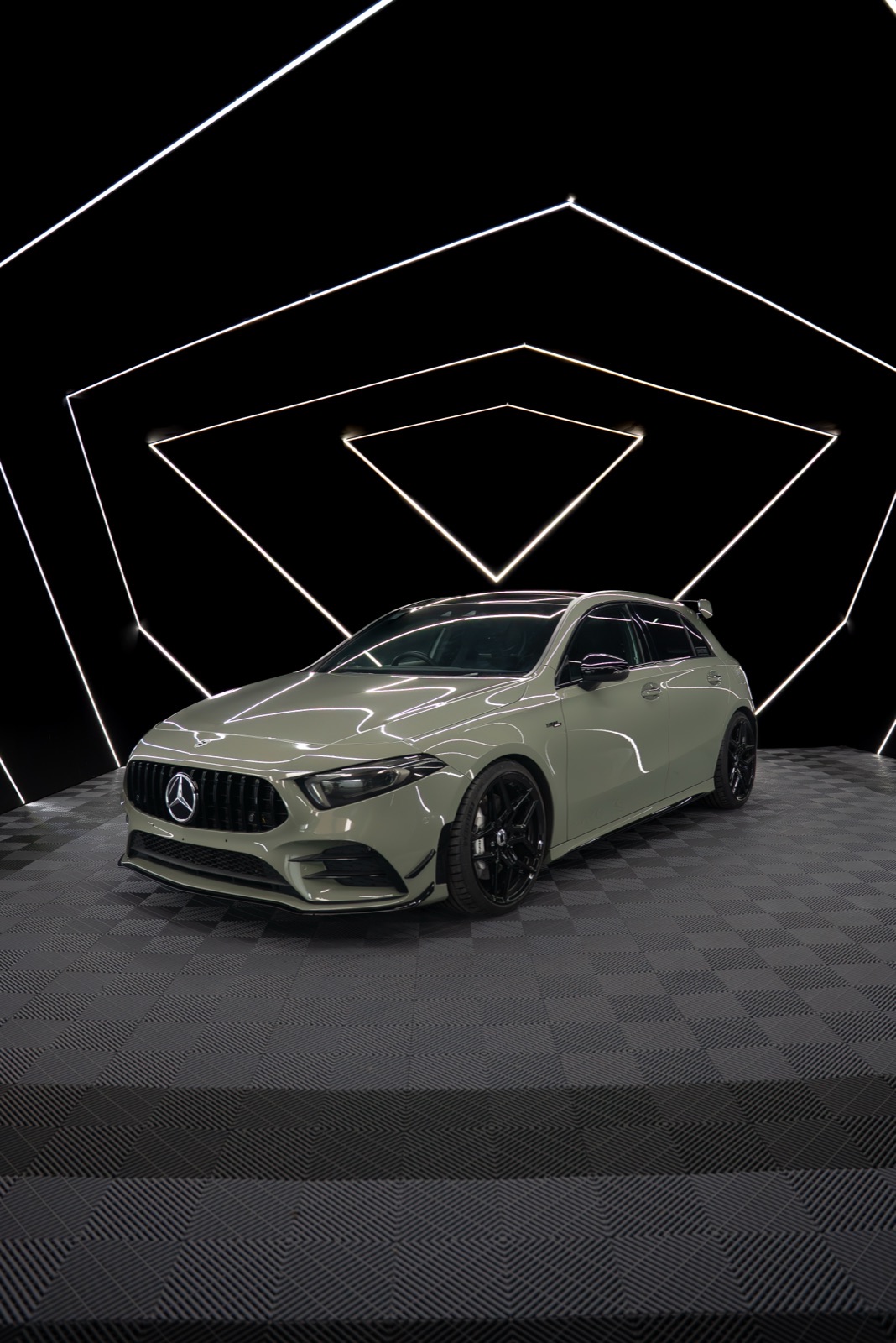 Moss green Teckwrap Mercedes-AMG A45