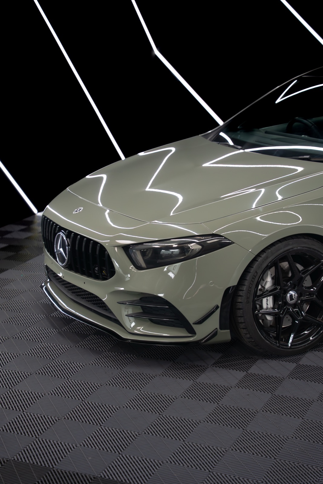 Moss green Teckwrap Mercedes-AMG A45