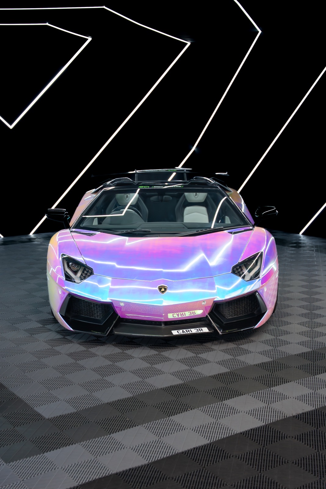 Mystic chrome Lamborghini Aventador