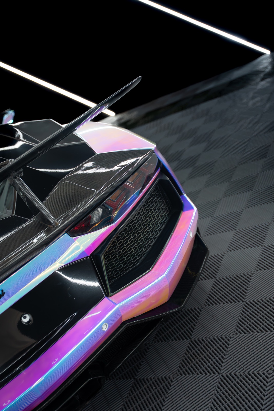 Mystic chrome Lamborghini Aventador