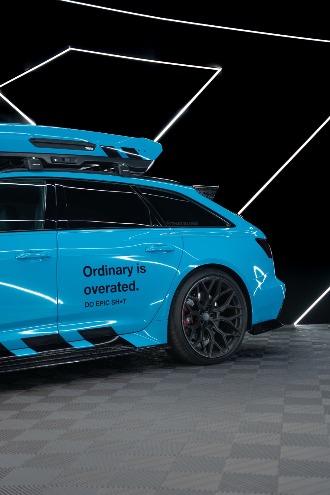 Oracal lagoon blue Audi RS6